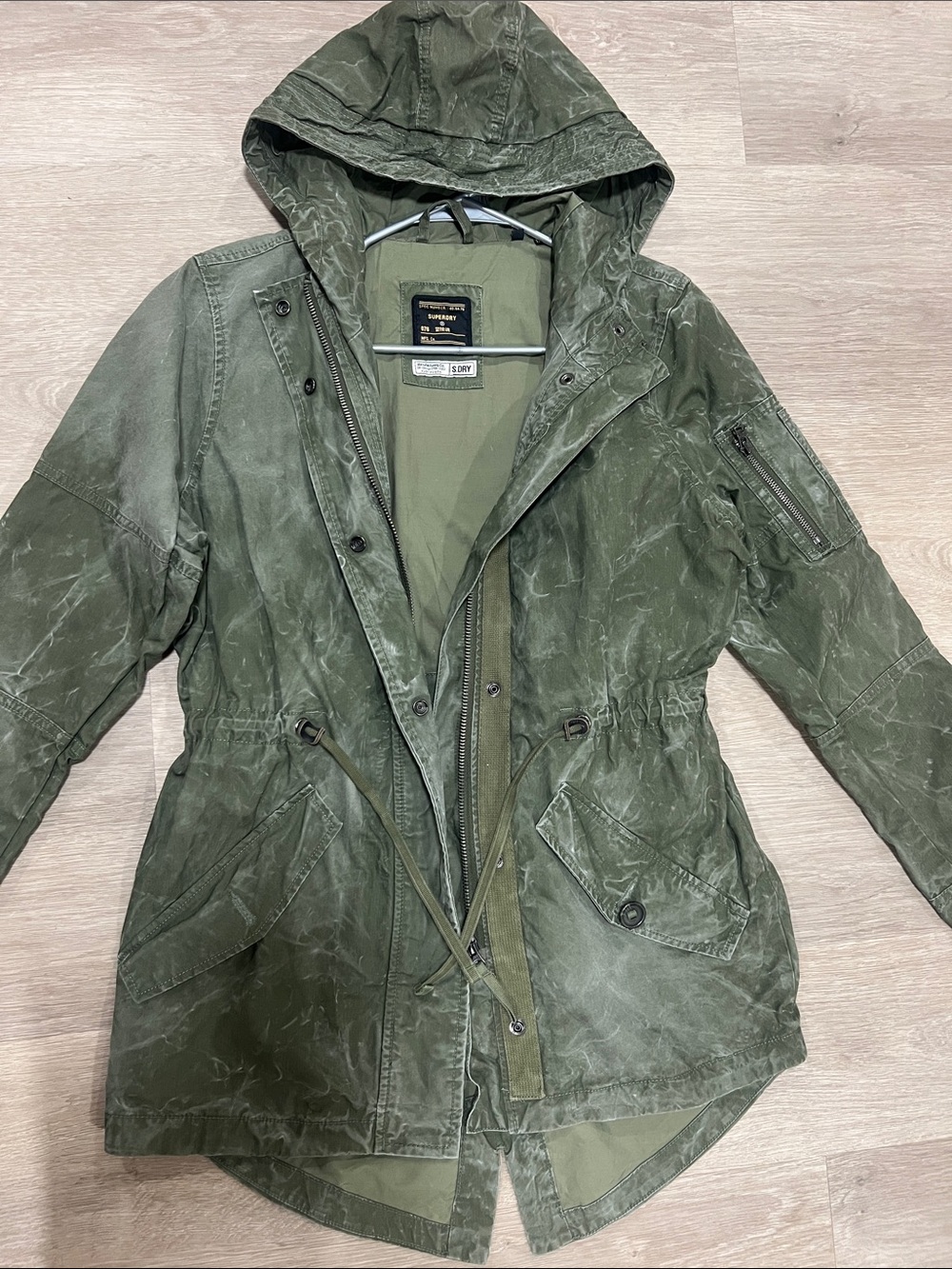 Superdry Olive Green Hooded Utility Parka